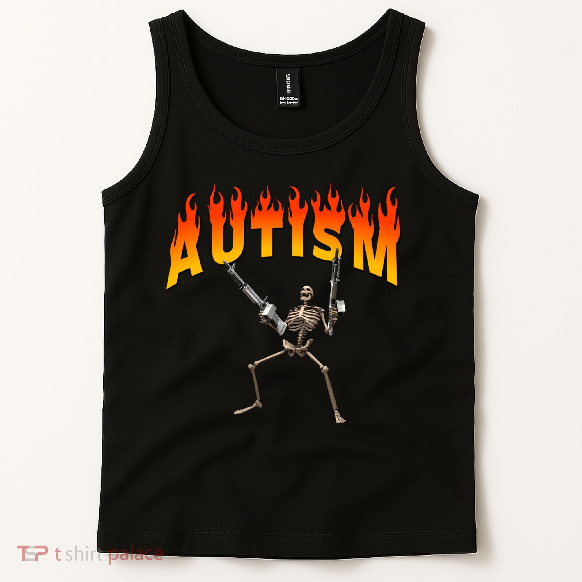 Autism Skeleton Tank Top