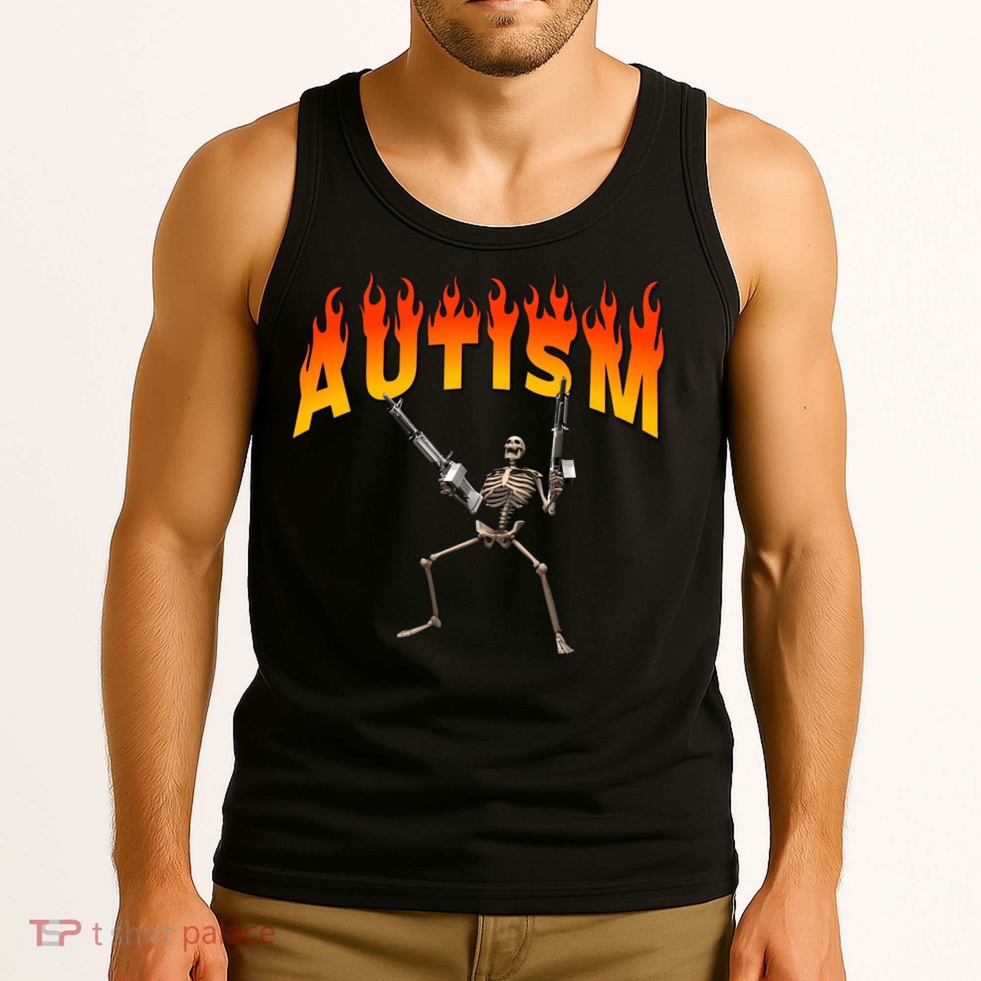 Autism Skeleton Tank Top