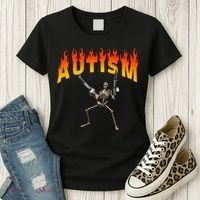 Autism Skeleton Women's T-Shirt thumb 3