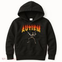 Autism Skeleton Kids Hoodie thumb 0