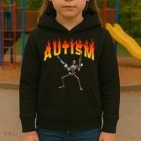 Autism Skeleton Kids Hoodie thumb 3