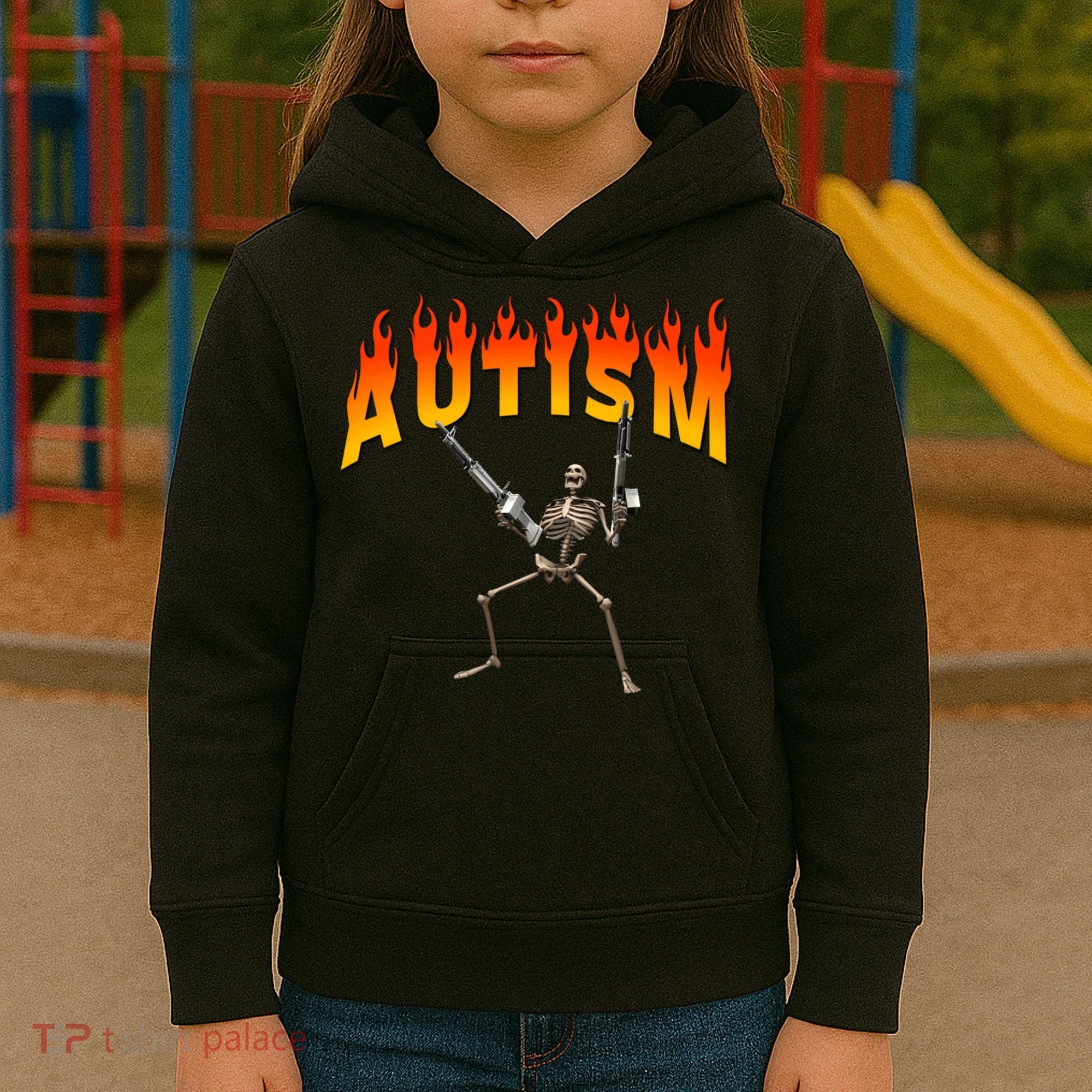 Autism Skeleton Kids Hoodie