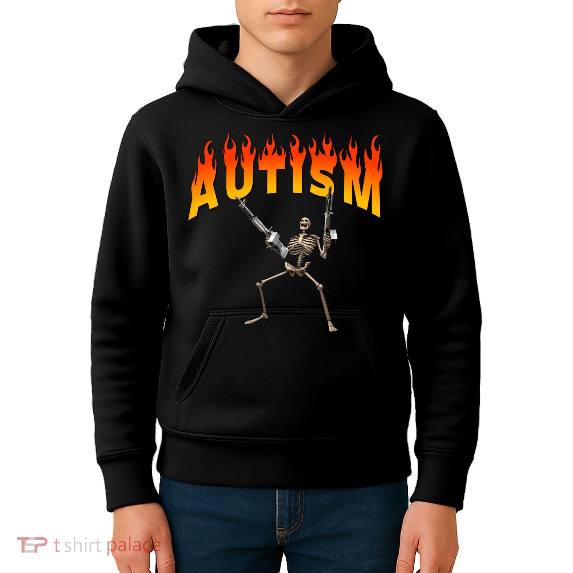 Autism Skeleton Kids Hoodie