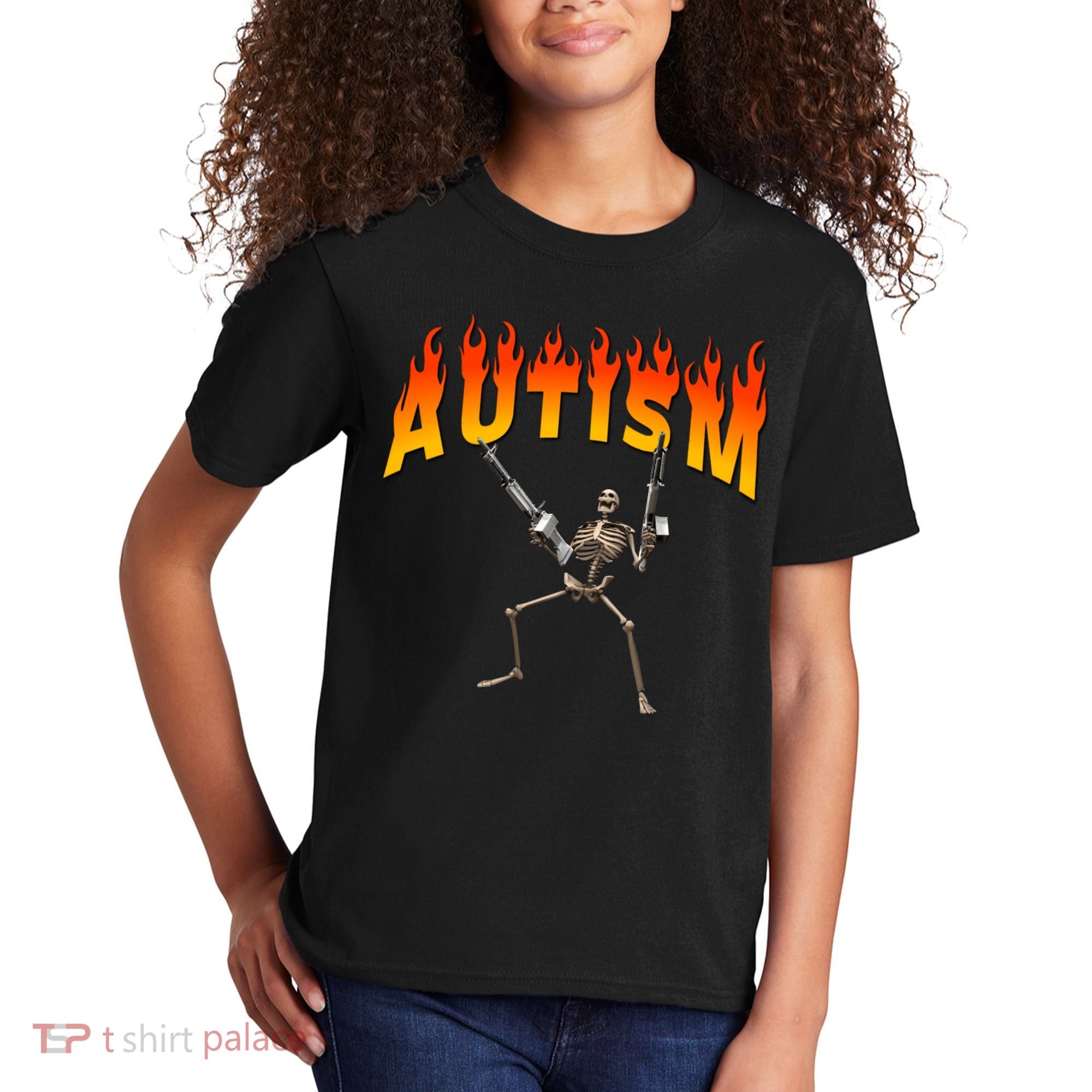 Autism Skeleton Kids T-Shirt