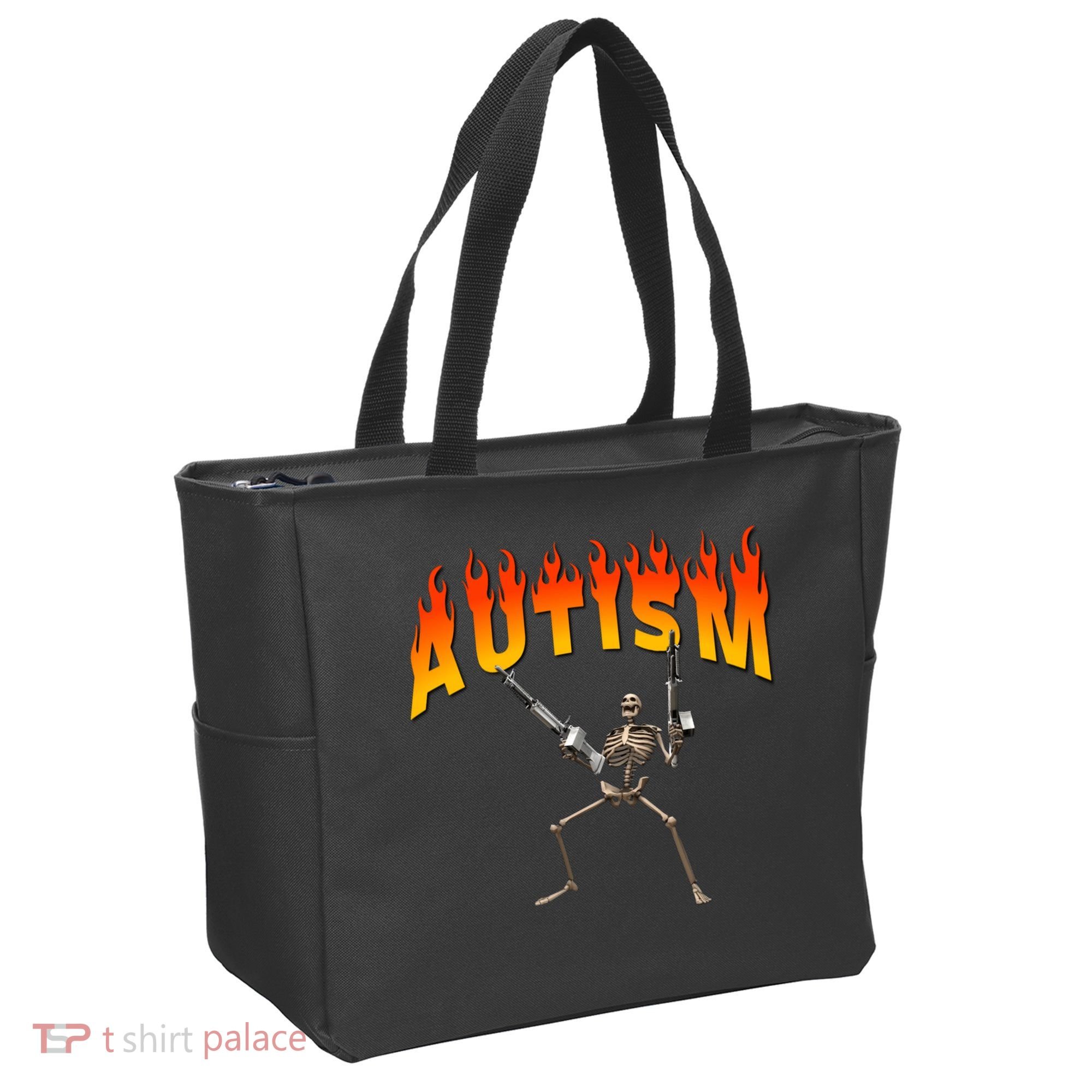 Autism Skeleton Tote Bag