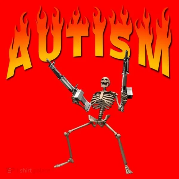 Autism Skeleton Santa Hat