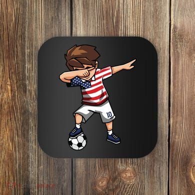 Argentina Soccer Argentinian Flag Pride Soccer Player Coaster