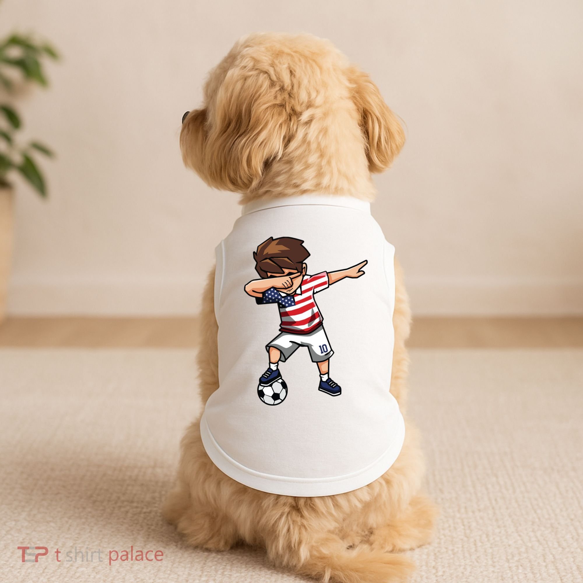 Argentina Soccer Argentinian Flag Pride Soccer Player Doggie Tank