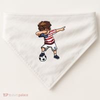 Argentina Soccer Argentinian Flag Pride Soccer Player USA-Made Doggie Bandana thumb 0