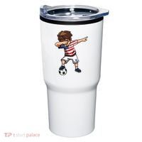 Argentina Soccer Argentinian Flag Pride Soccer Player Tumbler thumb 0