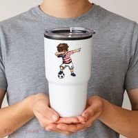 Argentina Soccer Argentinian Flag Pride Soccer Player Tumbler thumb 2