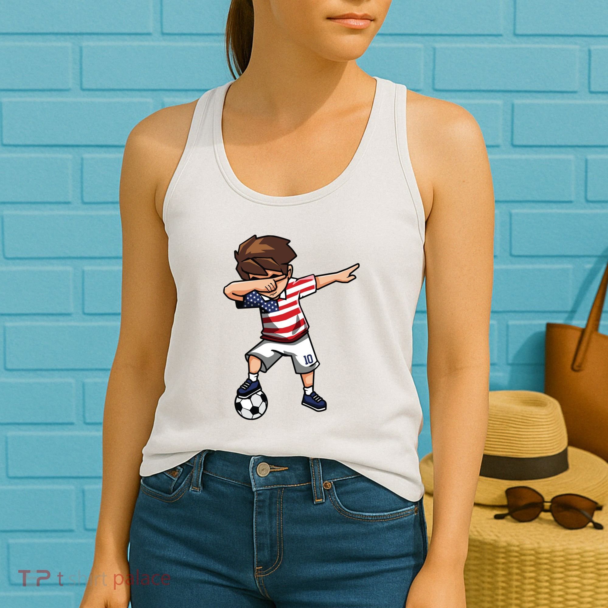 Argentina Soccer Argentinian Flag Pride Soccer Player Women's Tank Top