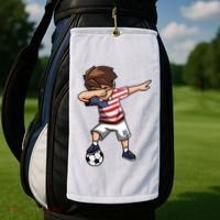 Argentina Soccer Argentinian Flag Pride Soccer Player Golf Towel thumb 2