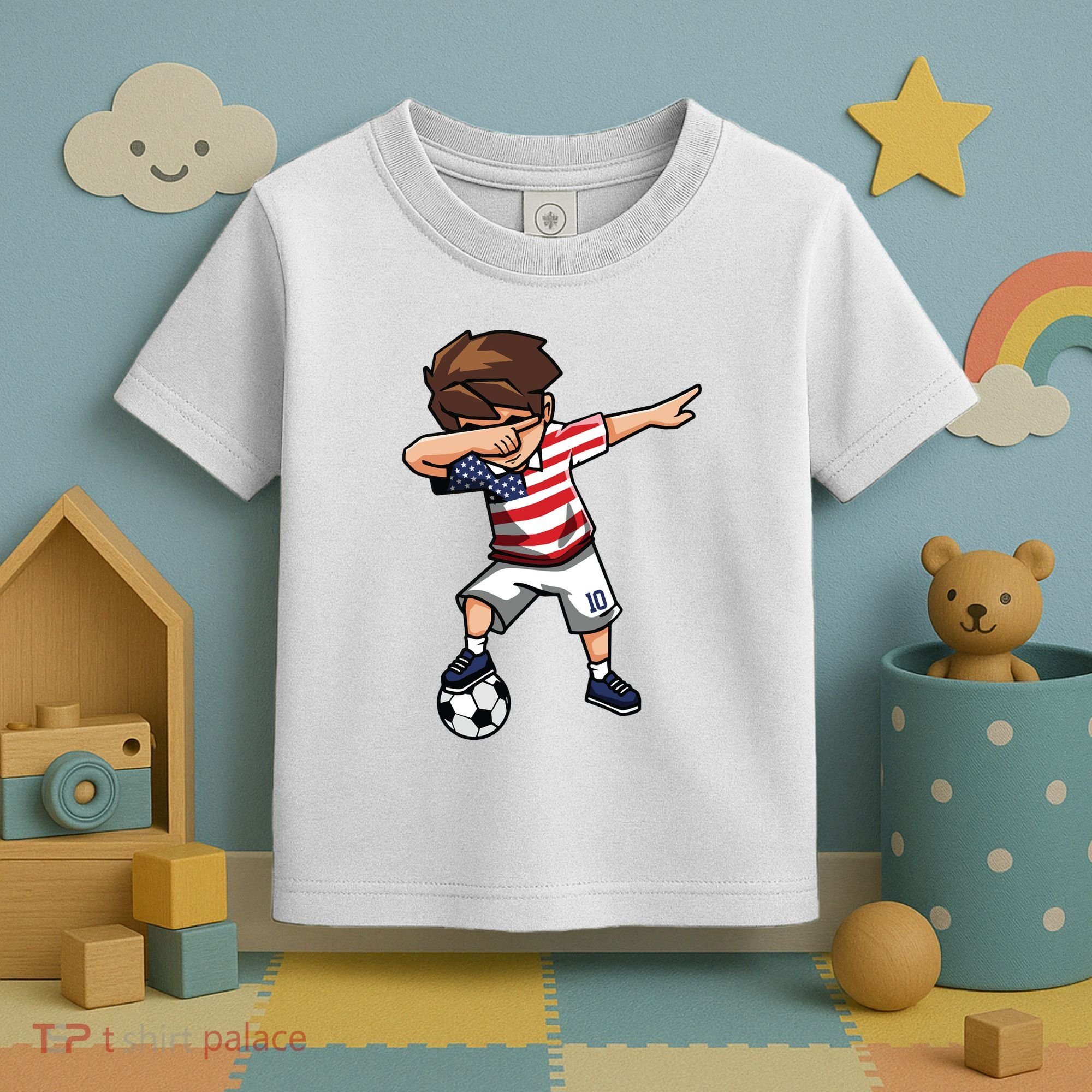 Argentina Soccer Argentinian Flag Pride Soccer Player Toddler T-Shirt