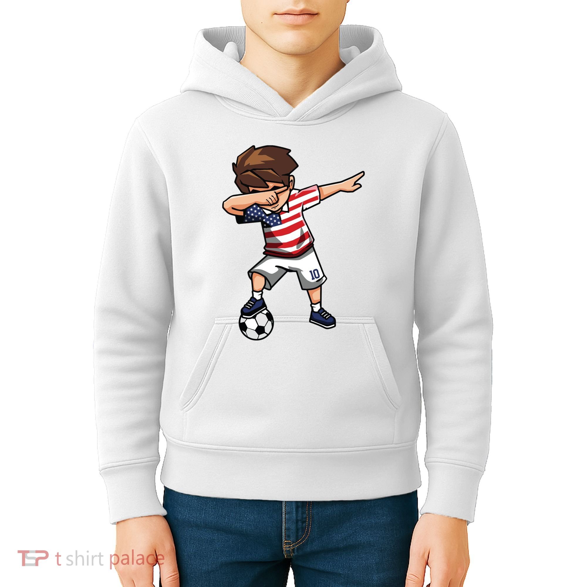 Argentina Soccer Argentinian Flag Pride Soccer Player Kids Hoodie