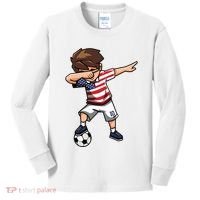 Argentina Soccer Argentinian Flag Pride Soccer Player Kids Long Sleeve Shirt thumb 0