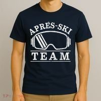Apres Ski All Day Ski Cool Skier Winter Sports Skiing T-Shirt thumb 3