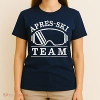 Apres Ski All Day Ski Cool Skier Winter Sports Skiing T-Shirt thumb 4