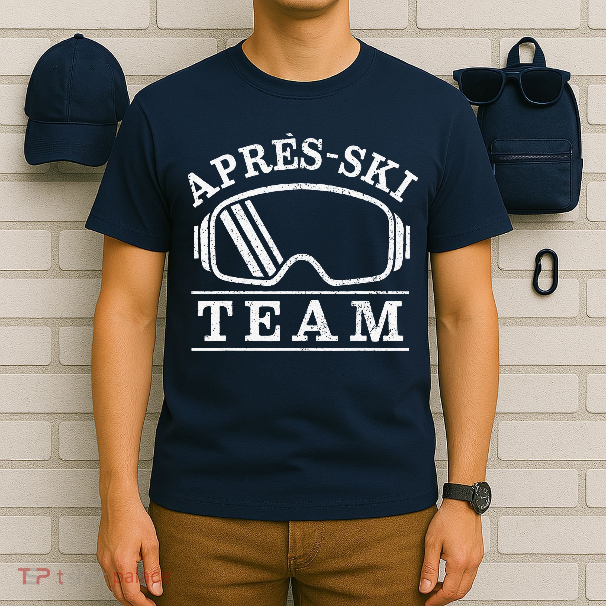 Apres Ski All Day Ski Cool Skier Winter Sports Skiing T-Shirt