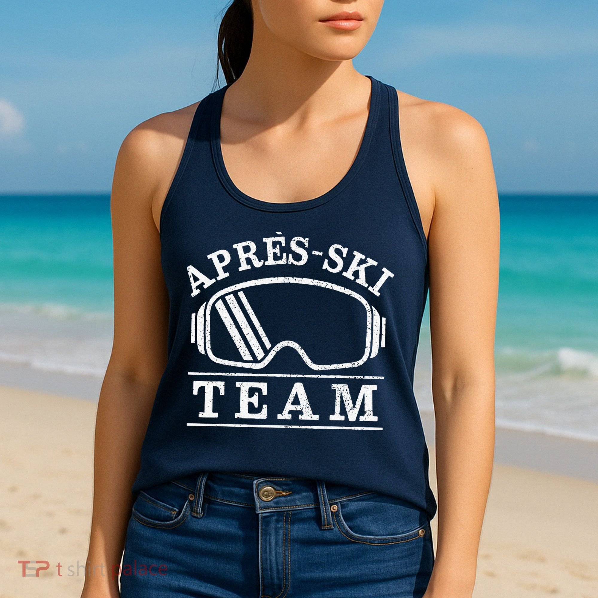Apres Ski All Day Ski Cool Skier Winter Sports Skiing Women's Tank Top