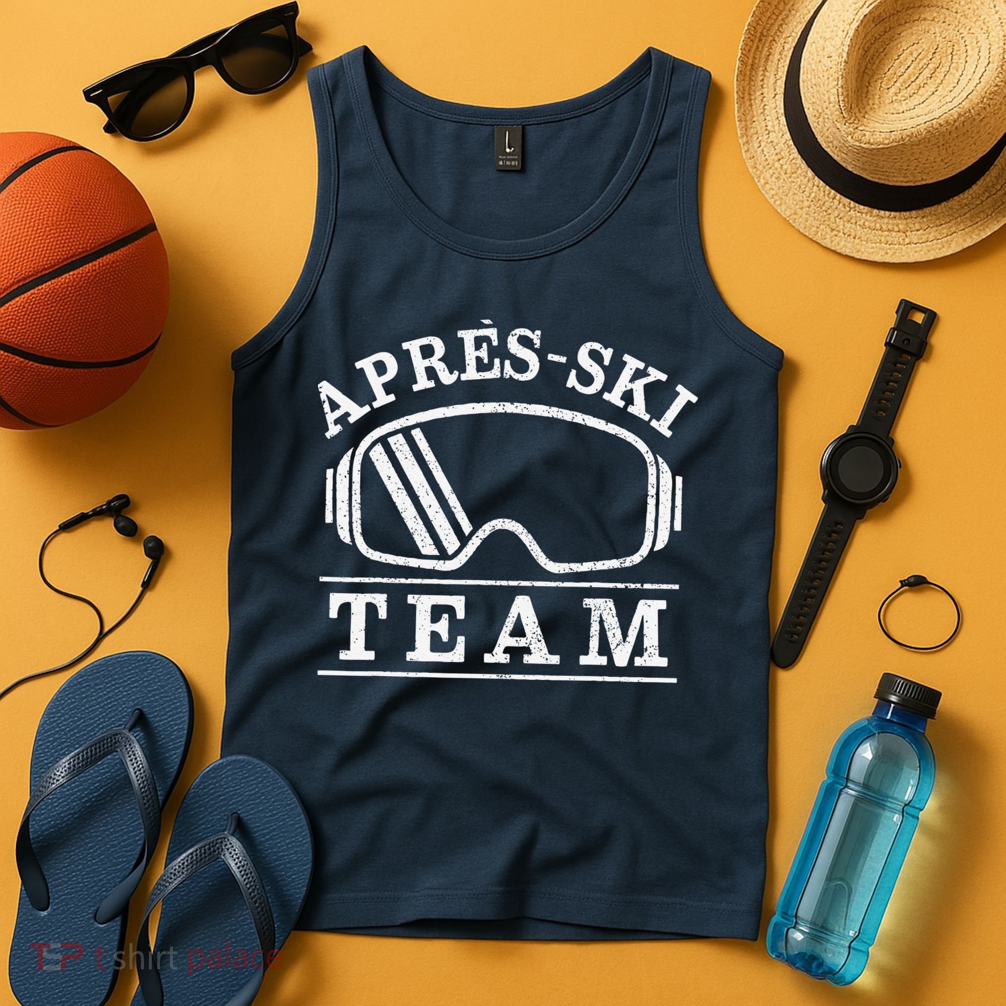 Apres Ski All Day Ski Cool Skier Winter Sports Skiing Tank Top