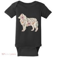 Australian Shepherd Aussie Dog Mom Baby Bodysuit thumb 0