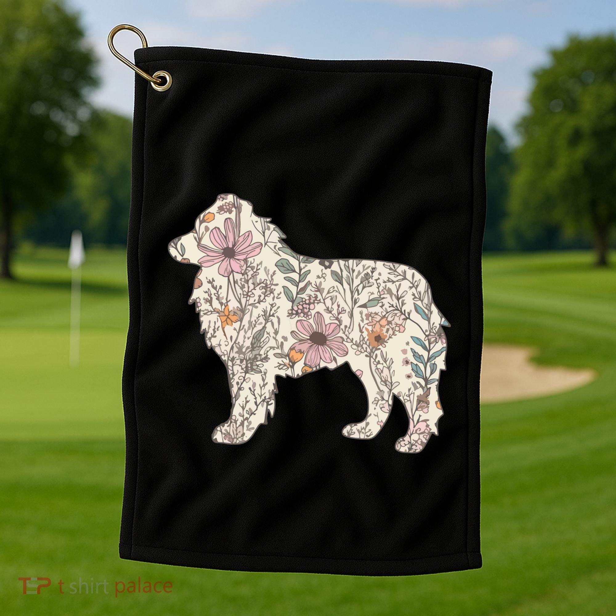 Australian Shepherd Aussie Dog Mom Golf Towel