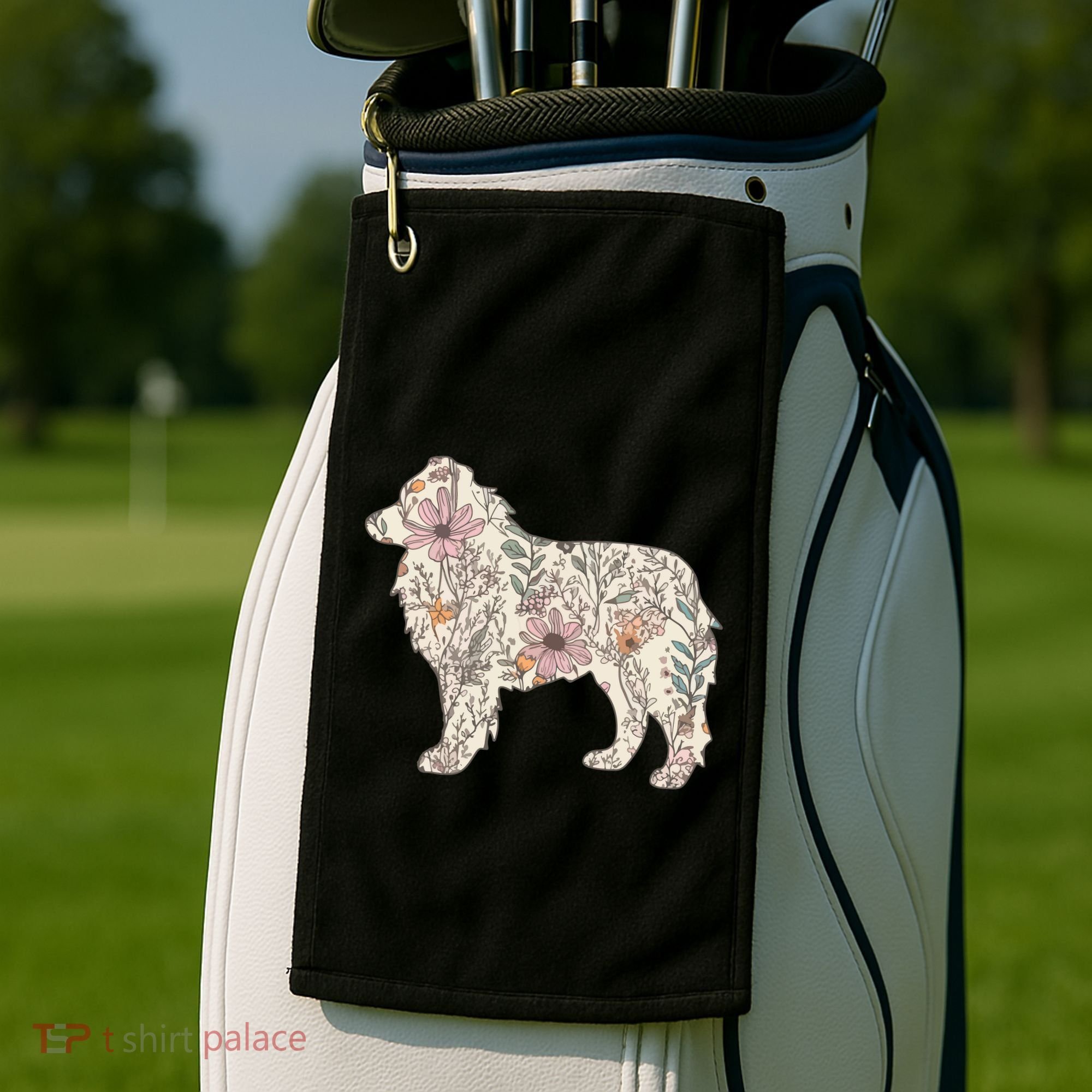 Australian Shepherd Aussie Dog Mom Golf Towel
