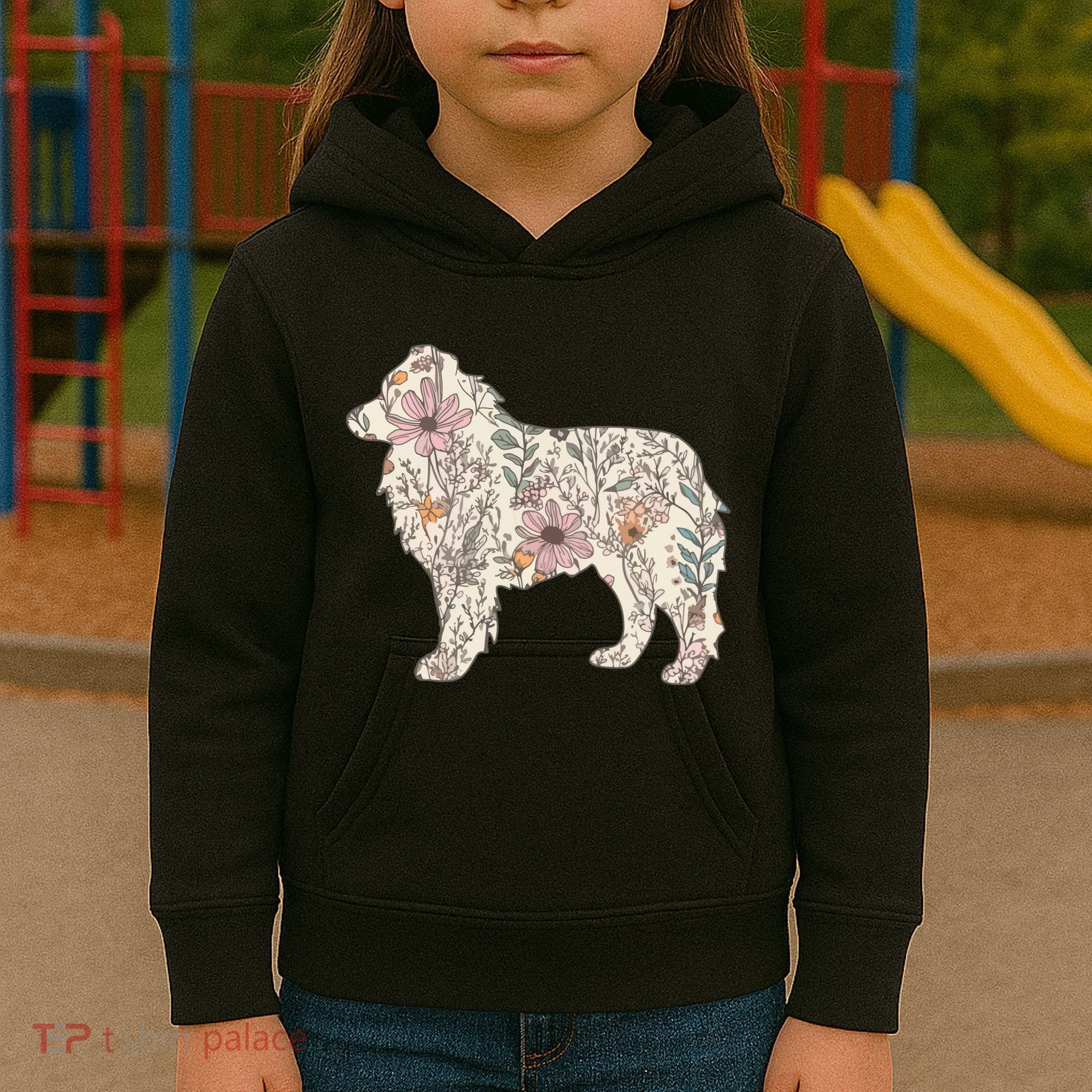 Australian Shepherd Aussie Dog Mom Kids Hoodie