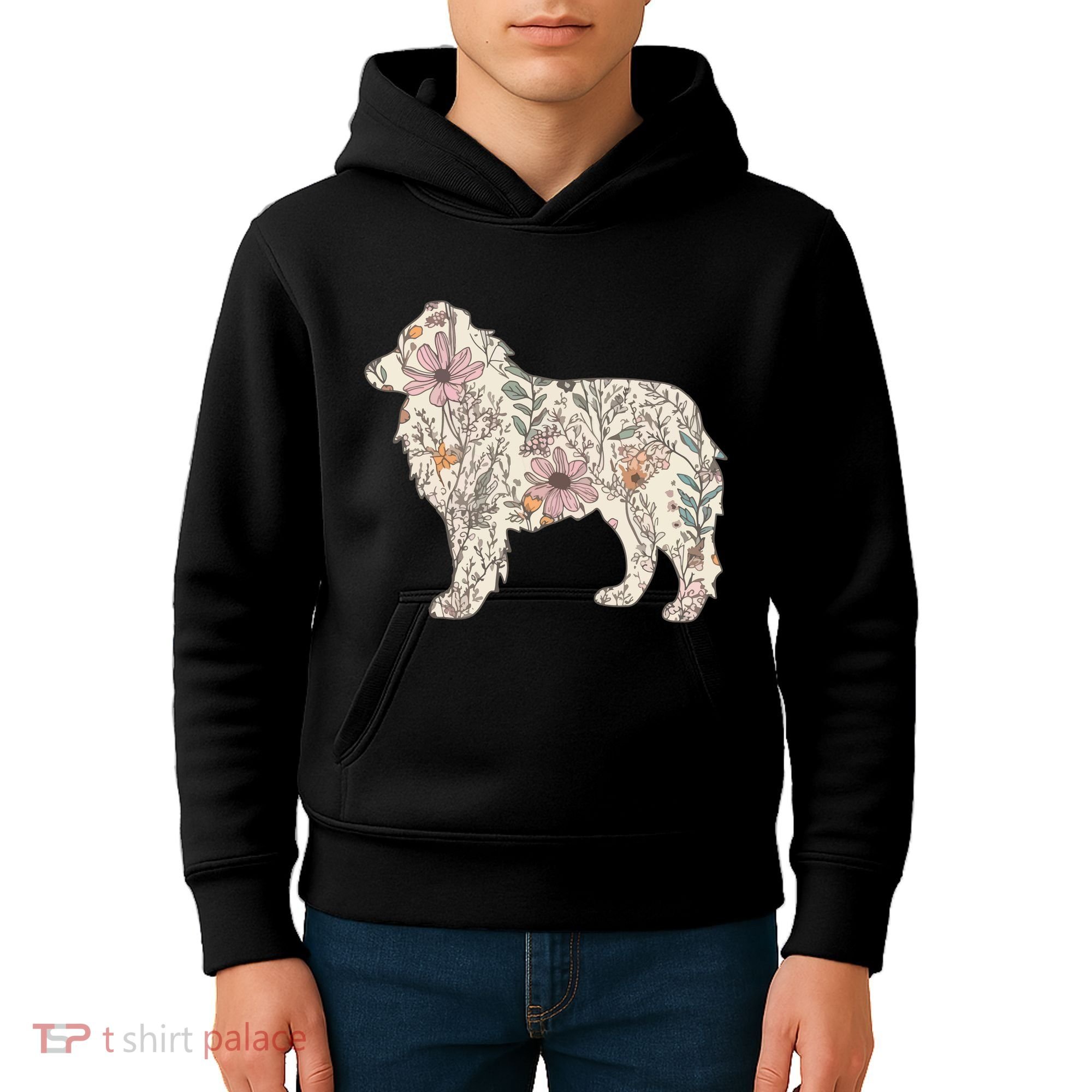 Australian Shepherd Aussie Dog Mom Kids Hoodie