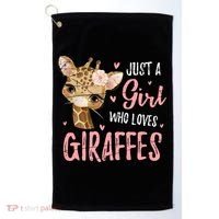 Africa Safari Animal Lover Giraffe Great Graphic Golf Towel thumb 0