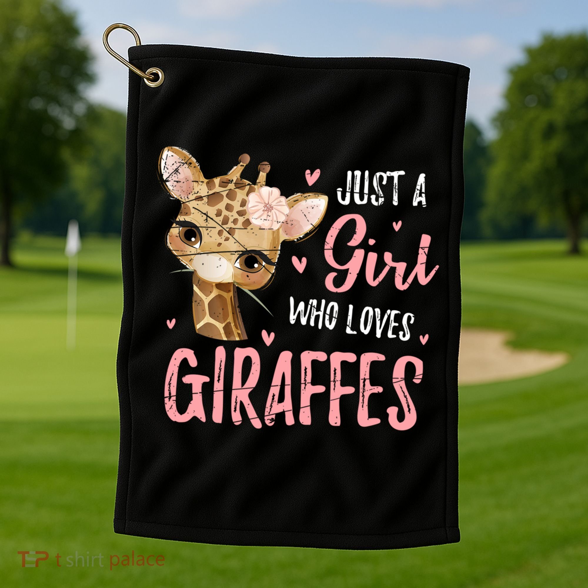 Africa Safari Animal Lover Giraffe Great Graphic Golf Towel