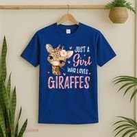 Africa Safari Animal Lover Giraffe Great Graphic T-Shirt thumb 2