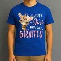 Africa Safari Animal Lover Giraffe Great Graphic T-Shirt thumb 3
