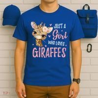 Africa Safari Animal Lover Giraffe Great Graphic T-Shirt thumb 6