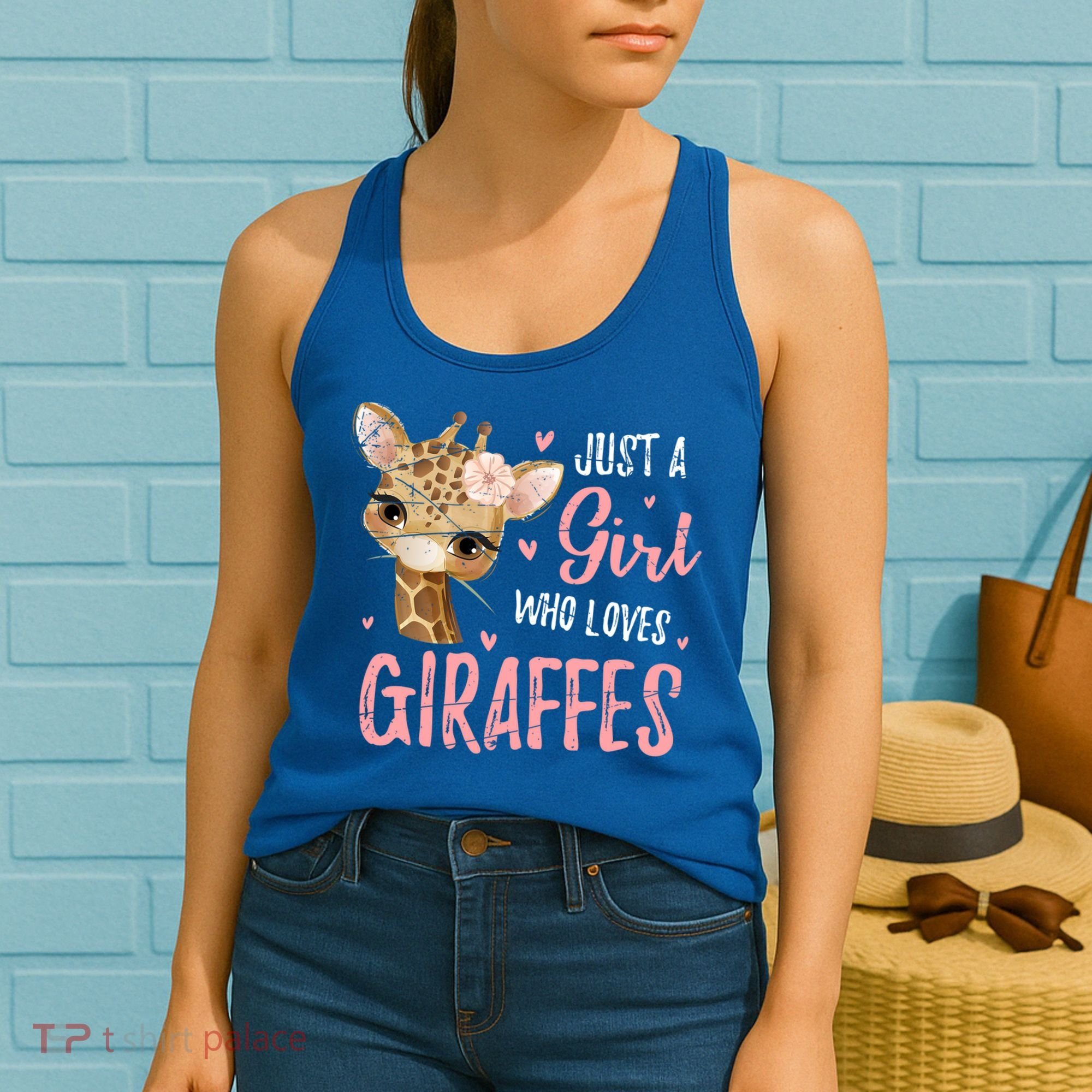 Africa Safari Animal Lover Giraffe Great Graphic Women's Tank Top