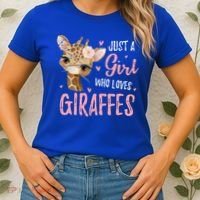 Africa Safari Animal Lover Giraffe Great Graphic Women's T-Shirt thumb 2
