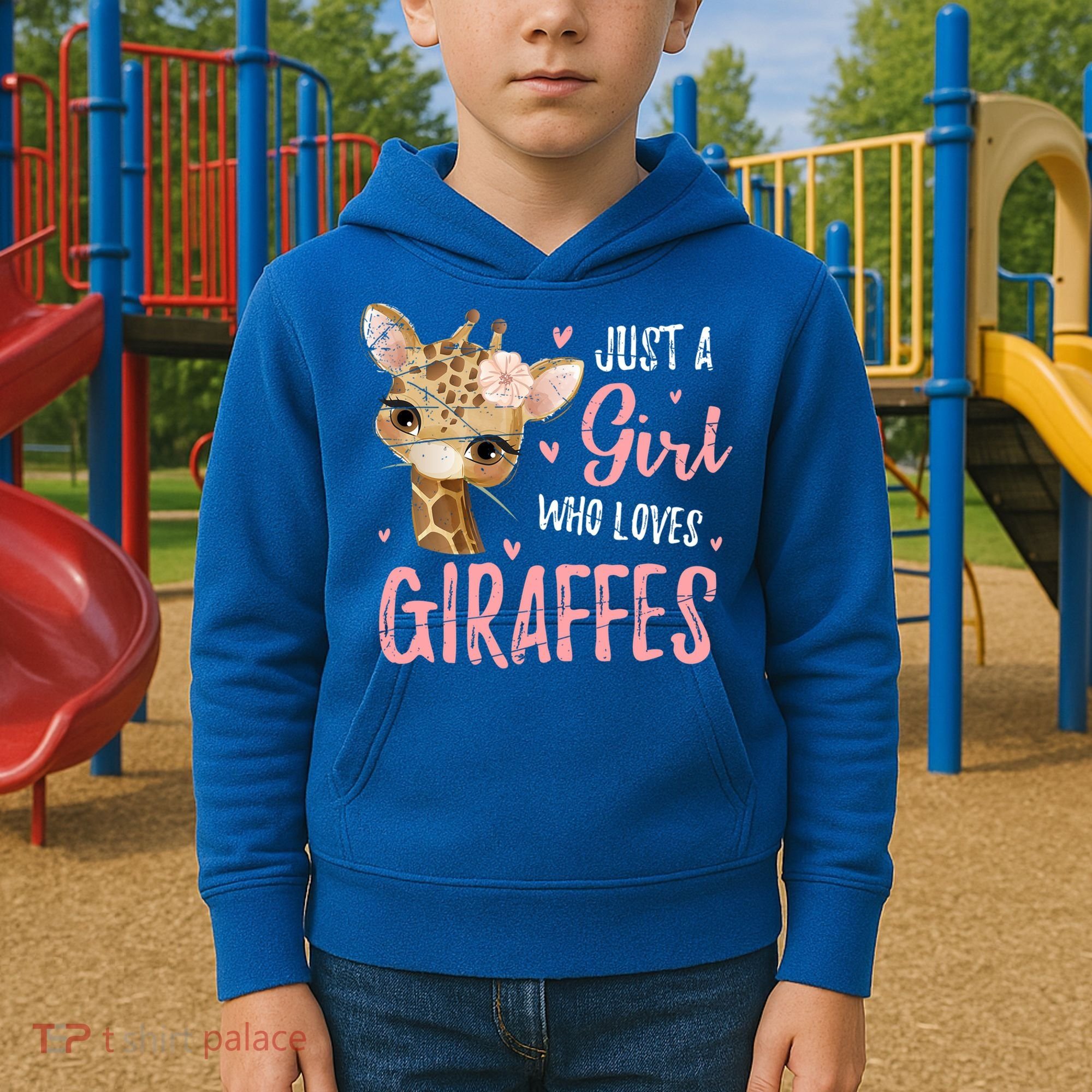 Africa Safari Animal Lover Giraffe Great Graphic Kids Hoodie
