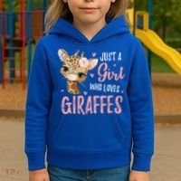 Africa Safari Animal Lover Giraffe Great Graphic Kids Hoodie thumb 3