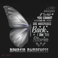 Aphasia Support Awareness Print Gift Bucket Hat thumb 4