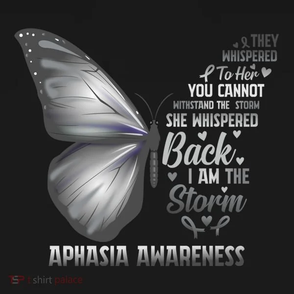 Aphasia Support Awareness Print Gift Bucket Hat