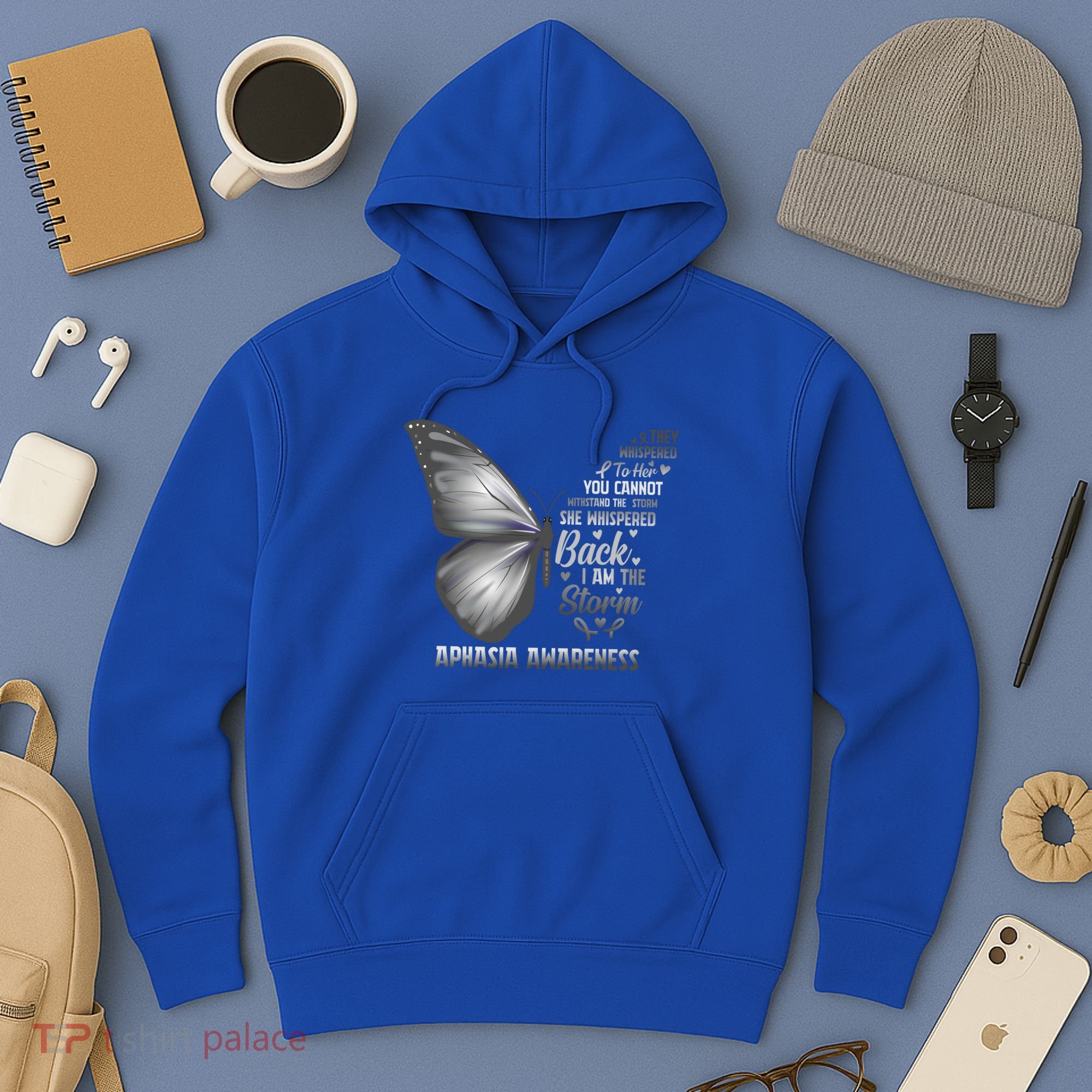 Aphasia Support Awareness Print Gift Hoodie