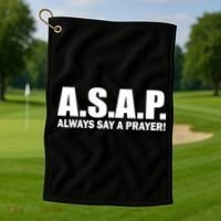 ASAP Always Say A Prayer Golf Towel thumb 1