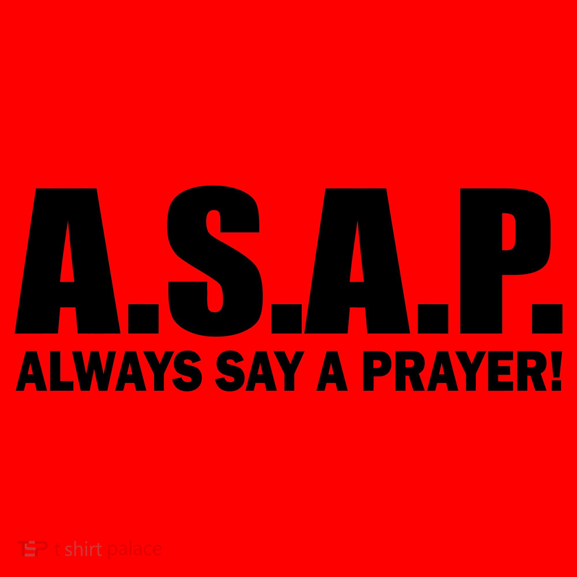 ASAP Always Say A Prayer Santa Hat
