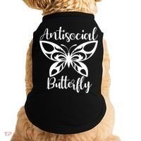 Anti Social Butterfly Doggie Tank thumb 0