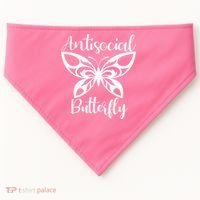Anti Social Butterfly USA-Made Doggie Bandana thumb 0