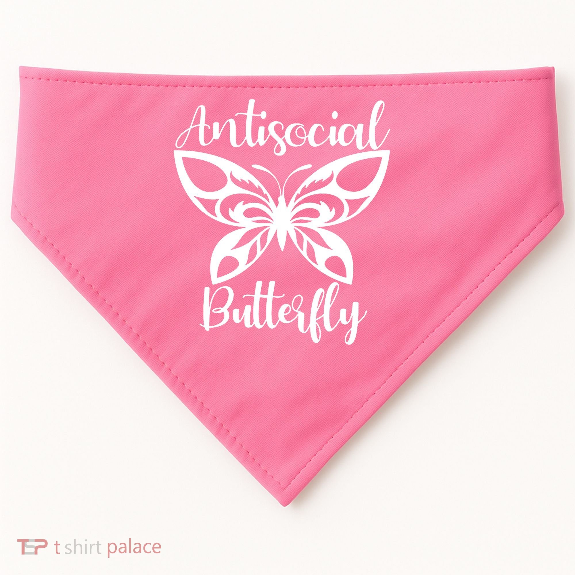 Anti Social Butterfly USA-Made Doggie Bandana