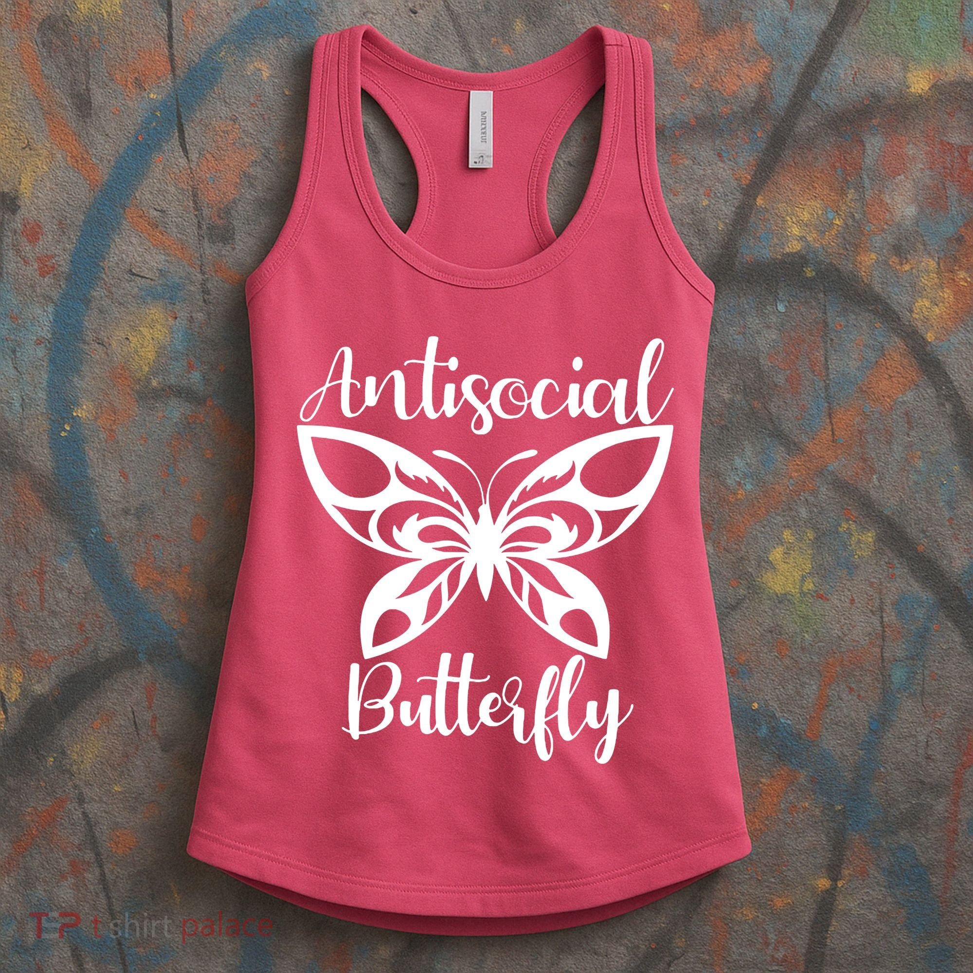 Anti Social Butterfly Women's Tank Top