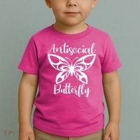 Anti Social Butterfly Toddler T-Shirt thumb 2