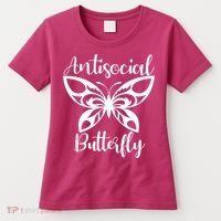Anti Social Butterfly Women's T-Shirt thumb 0